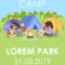 Summer Camp Brochure Template. Outdoor Recreation Flyer, Booklet,.. In Summer Camp Brochure Template Free Download
