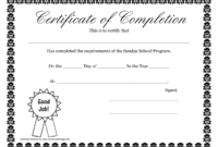 Sunday School Promotion Day Certificates | Sunday School intended for Player Of The Day Certificate Template