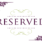 Superb Reserved Signs For Tables | Reserved Wedding Signs In Reserved Cards For Tables Templates