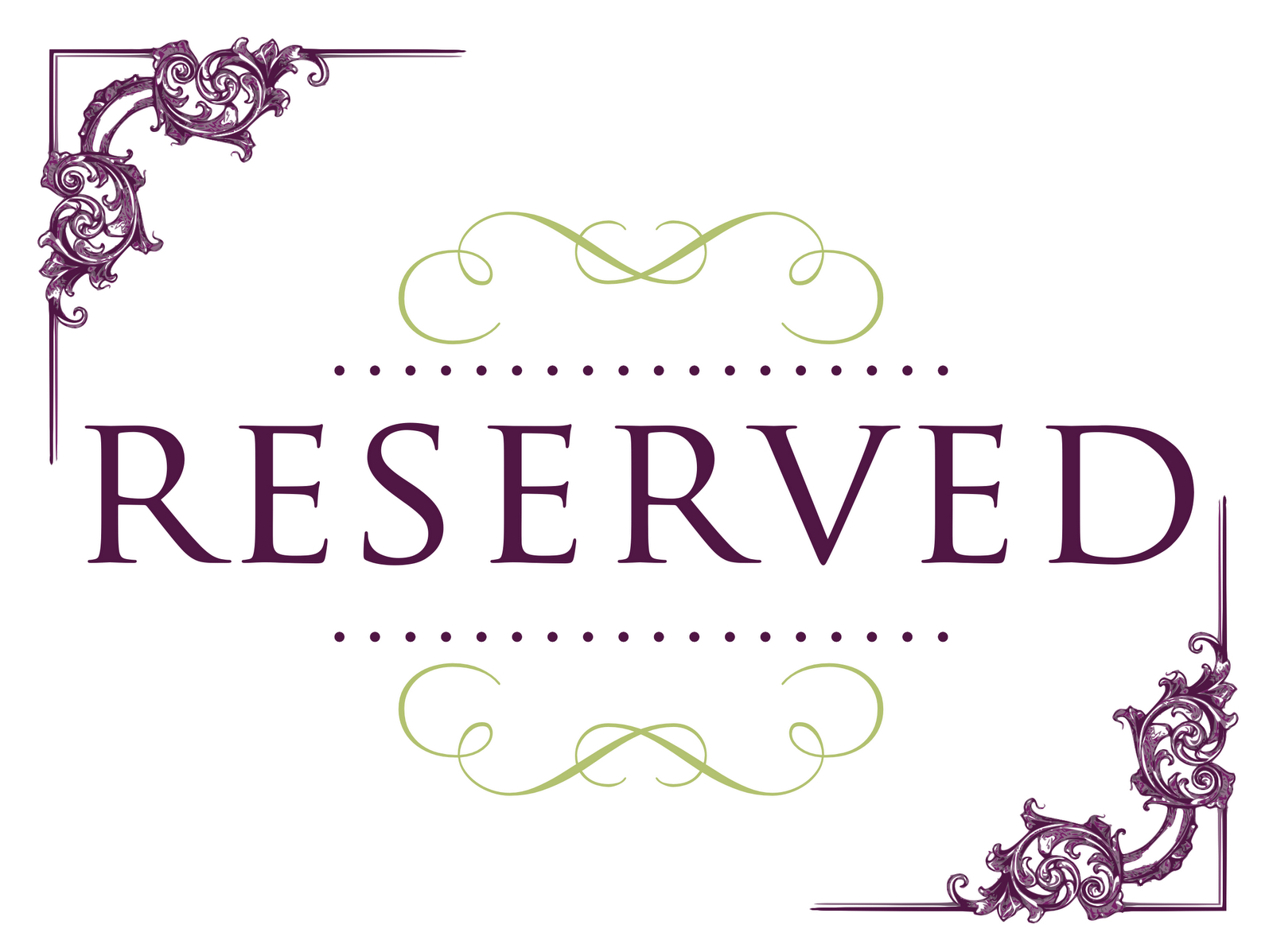 Superb Reserved Signs For Tables | Reserved Wedding Signs In Reserved Cards For Tables Templates