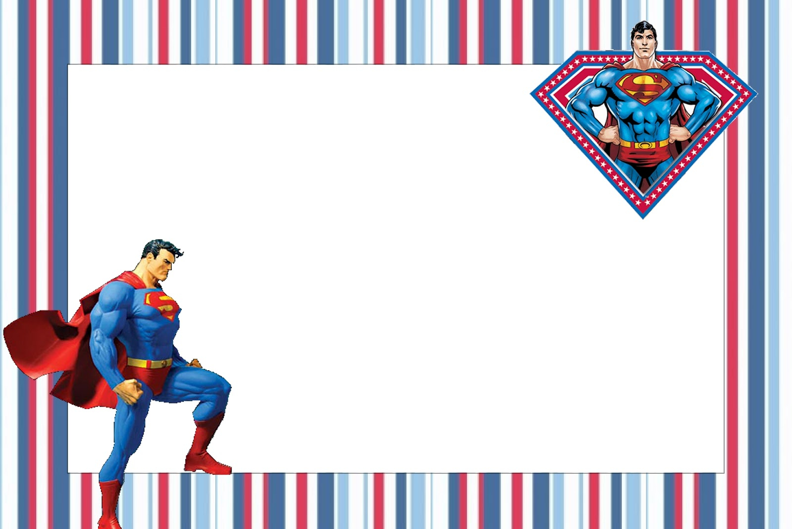 Superman Free Printable Invitations. – Oh My Fiesta! In English Throughout Superman Birthday Card Template