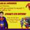 Superman Invitation Card Template | Sunshinebizsolutions Intended For Superman Birthday Card Template