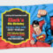 Superman Invitation, Superman Party, Superman Birthday Intended For Superman Birthday Card Template