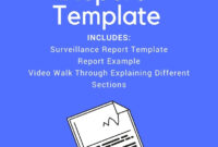 Surveillance Report Template intended for Private Investigator Surveillance Report Template