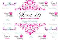 Sweet 16 Banner Template - Atlantaauctionco regarding Sweet 16 Banner Template