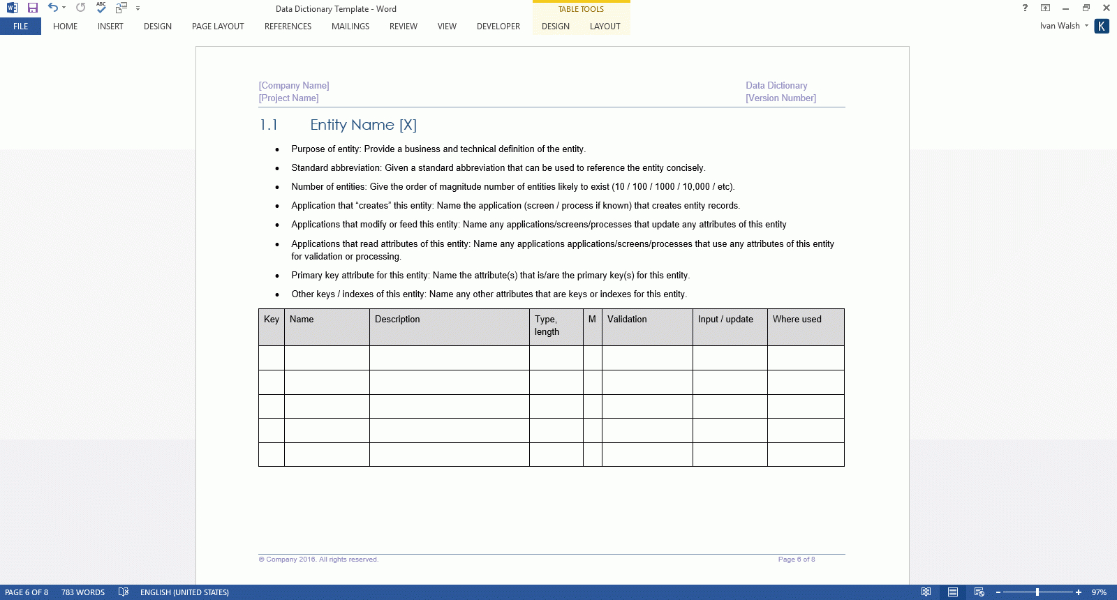 System Design Document Templates (Ms Word/excel) – Templates With Business Rules Template Word