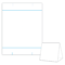Table Tent Design Template Blank Table Tent – White – Cover With Regard To Blanks Usa Templates