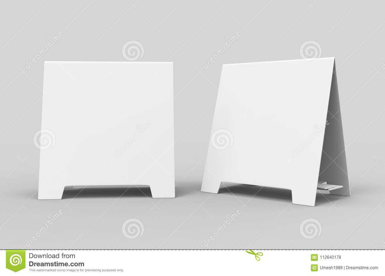 Tablet Tent Card Talkers Promotional Menu Card White Blank Within Blank Tent Card Template