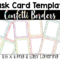 Task Card Template (Confetti) | Confetti Classroom! | Task Pertaining To Task Card Template