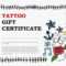 Tattoo Shop Gift Certificate Template Word Voucher Free Throughout Tattoo Gift Certificate Template