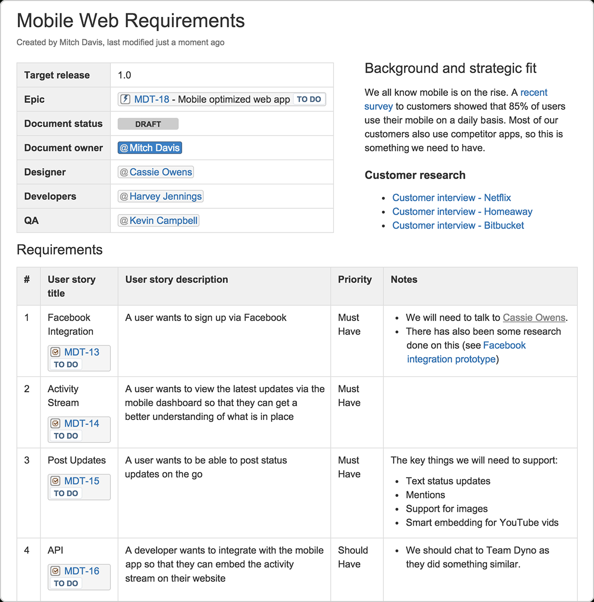 Technical Documentation In Software Development | Altexsoft With Product Requirements Document Template Word