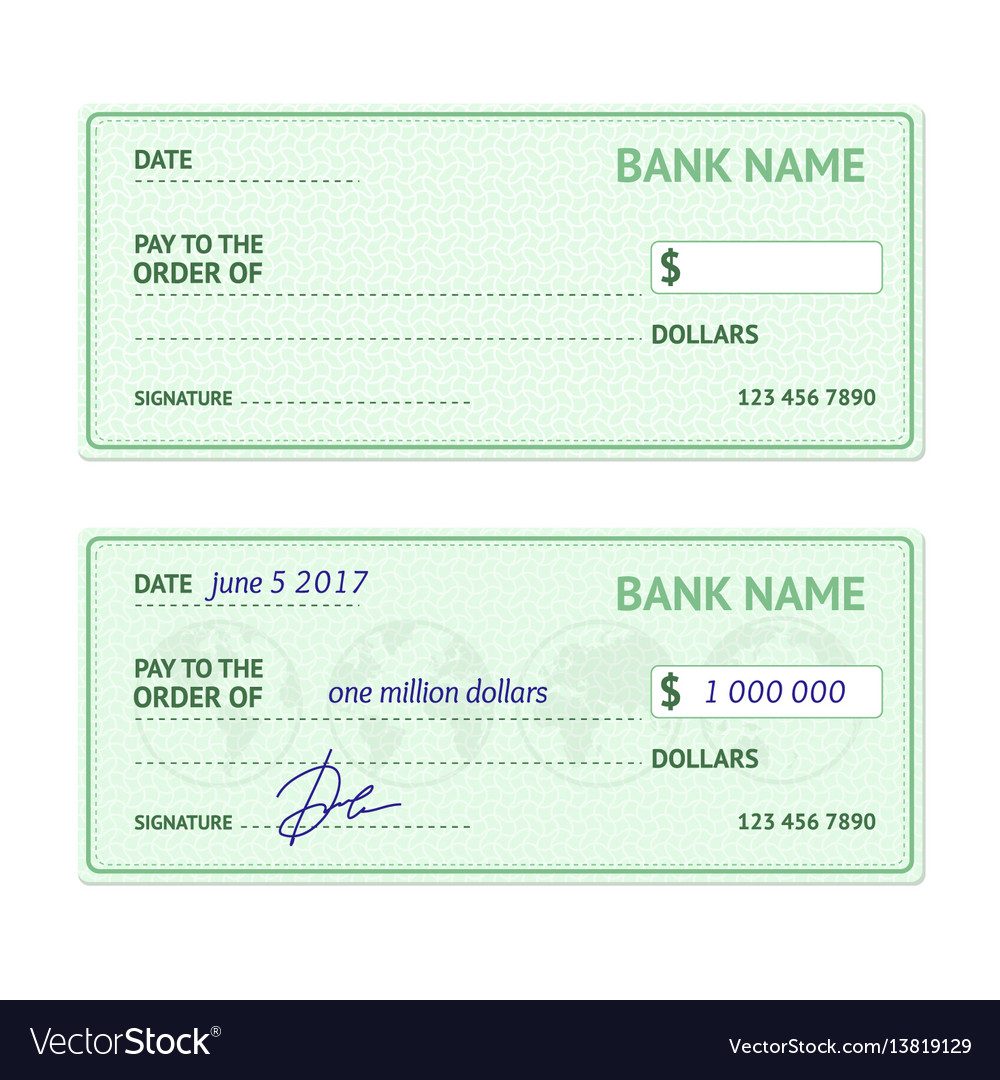 Template Blank Bank Check Intended For Blank Business Check Template