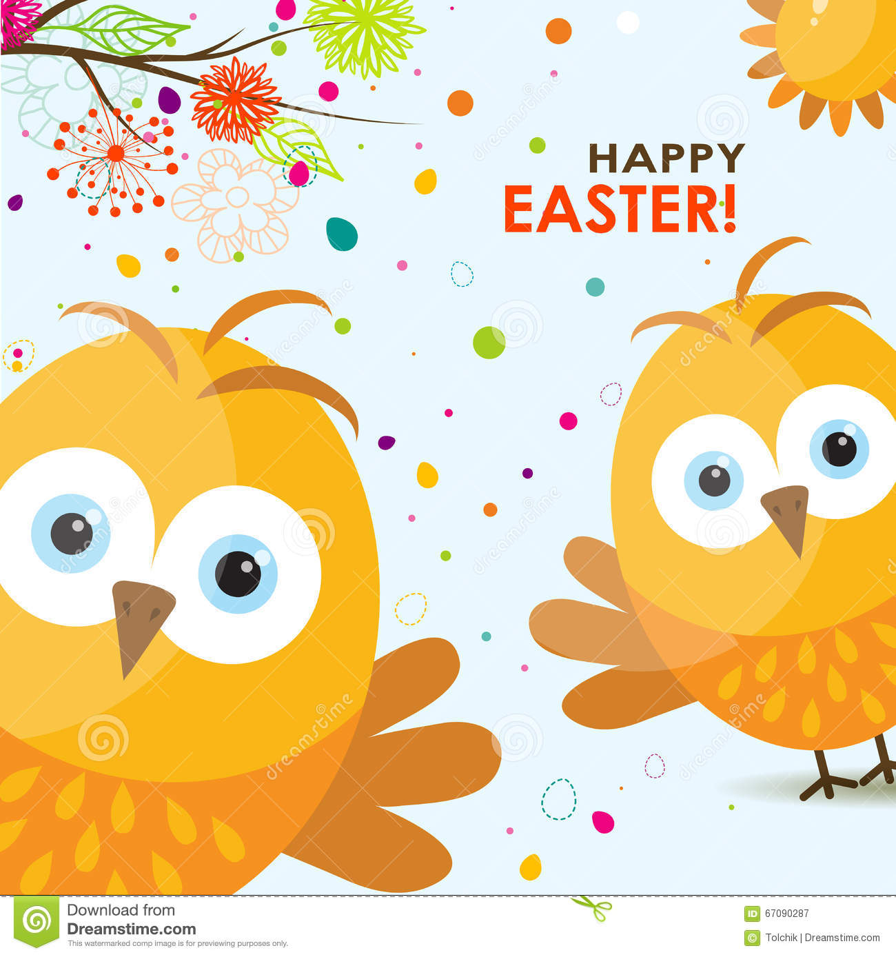 Template Easter Greeting Card, Chick, Vector Stock Vector Within Easter Chick Card Template