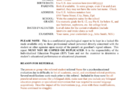 Template For A Bilingual Psychoeducational Report intended for Psychoeducational Report Template
