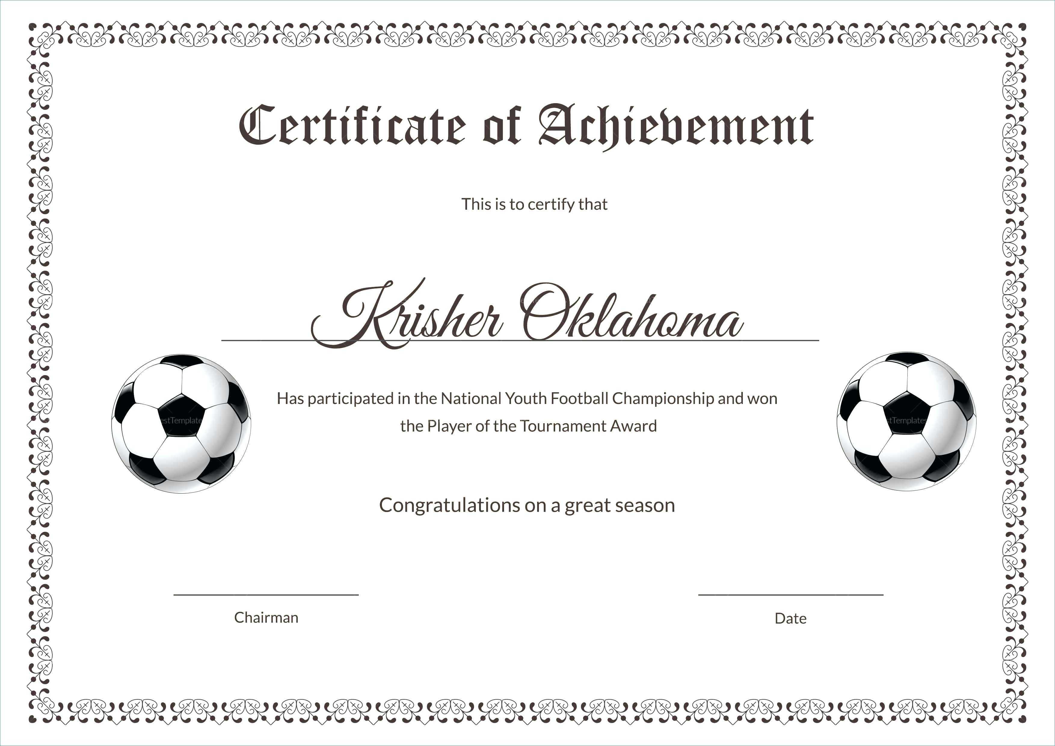 Template: Free Stock Certificate Templates Word Template Regarding Soccer Certificate Templates For Word