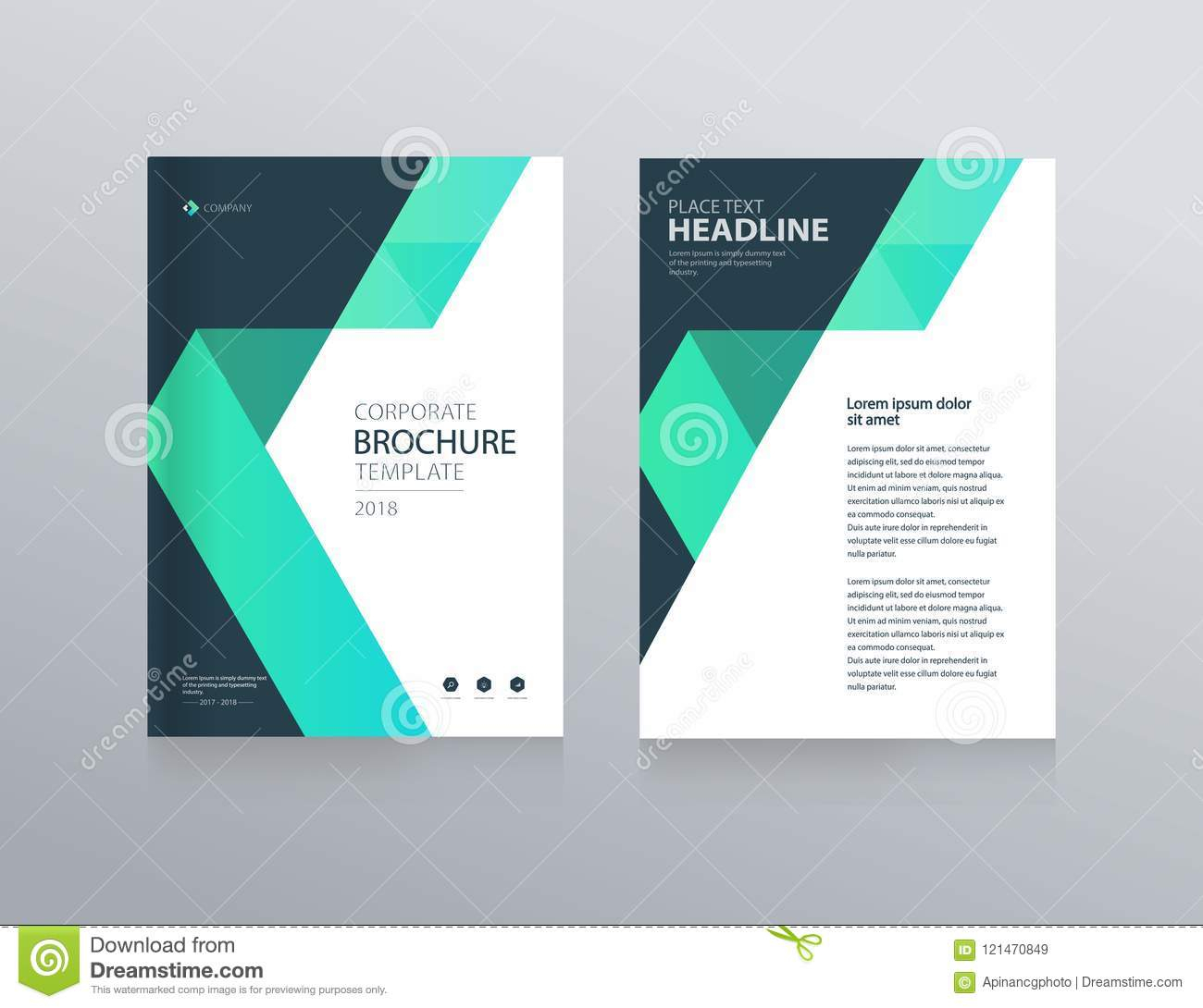Template Layout Design With Cover Page For Company Profile In Cover Page For Annual Report Template
