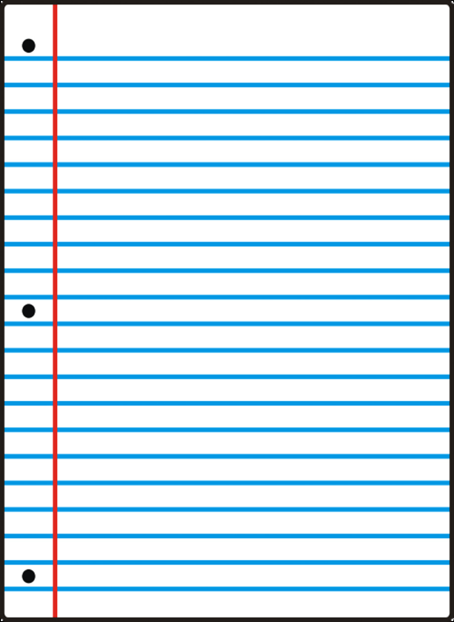 Templates Clipart Notebook Page Pencil And In Color In Notebook Paper Template For Word 2010