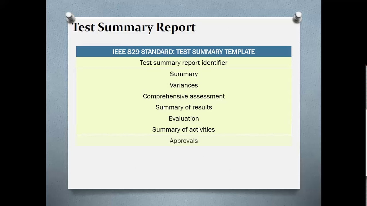 Test Summary Reports | Qa Platforms Inside Test Summary Report Template