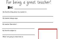 Thank You Teacher Free Printable | School Days | Teacher regarding Thank You Card For Teacher Template