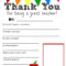 Thank You Teacher Free Printable | School Days | Teacher regarding Thank You Card For Teacher Template