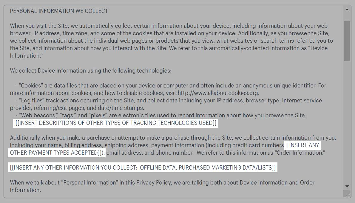 The 10 Best Privacy Policy Generators Inside Credit Card Privacy Policy Template