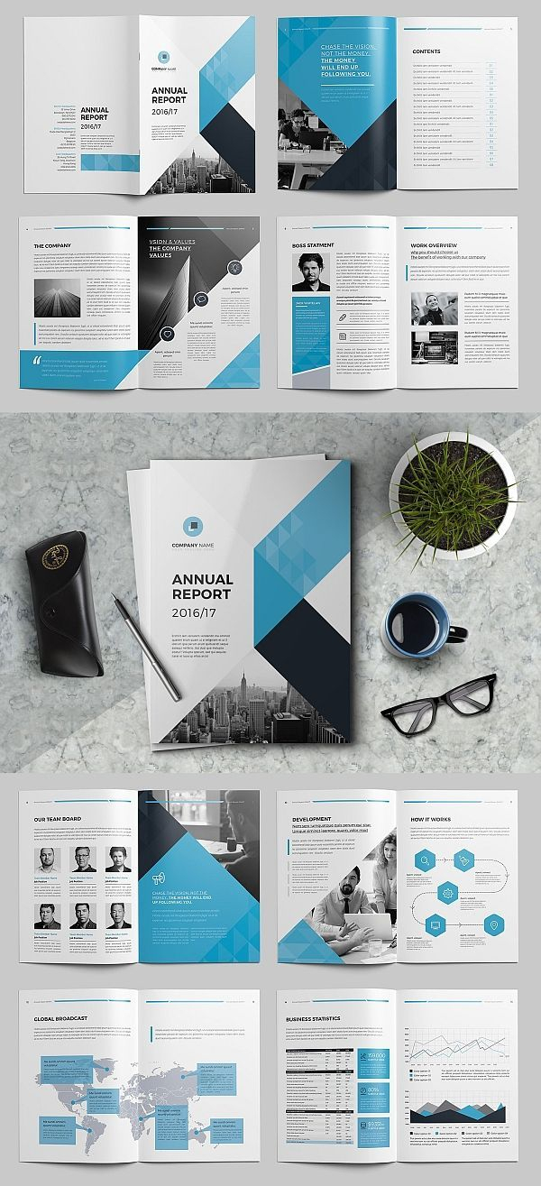 The Annual Report Template #brochure #template #indesign In Free Annual Report Template Indesign