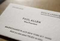 The Better Paul Allen Calling Card | Literature | Business in Paul Allen Business Card Template