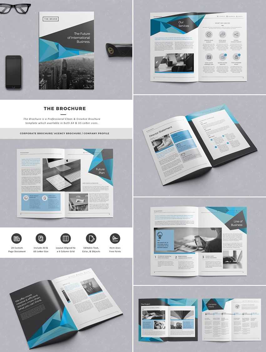 The Brochure – Indd Print Template | Template | Indesign Inside Product Brochure Template Free