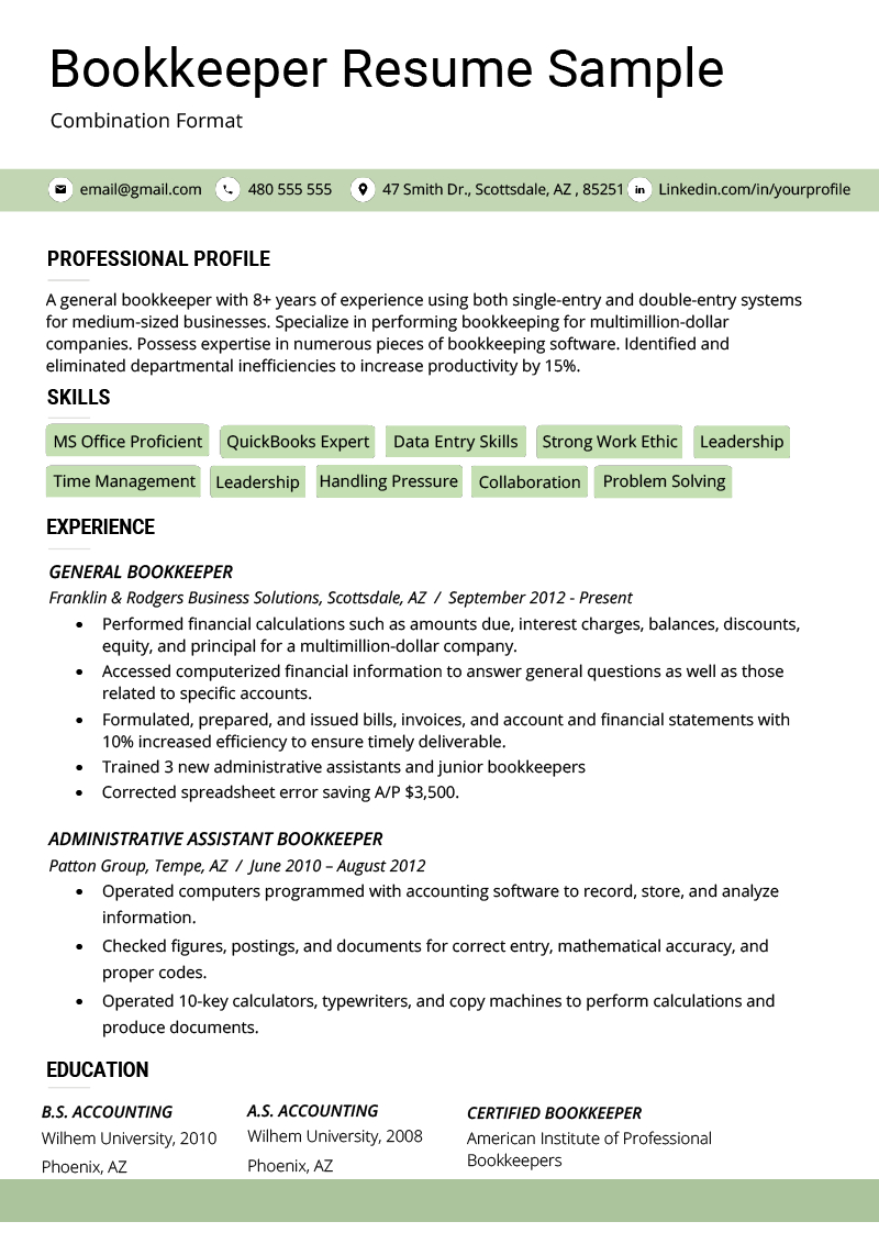 The Combination Resume: Examples, Templates, & Writing Guide Regarding Combination Resume Template Word