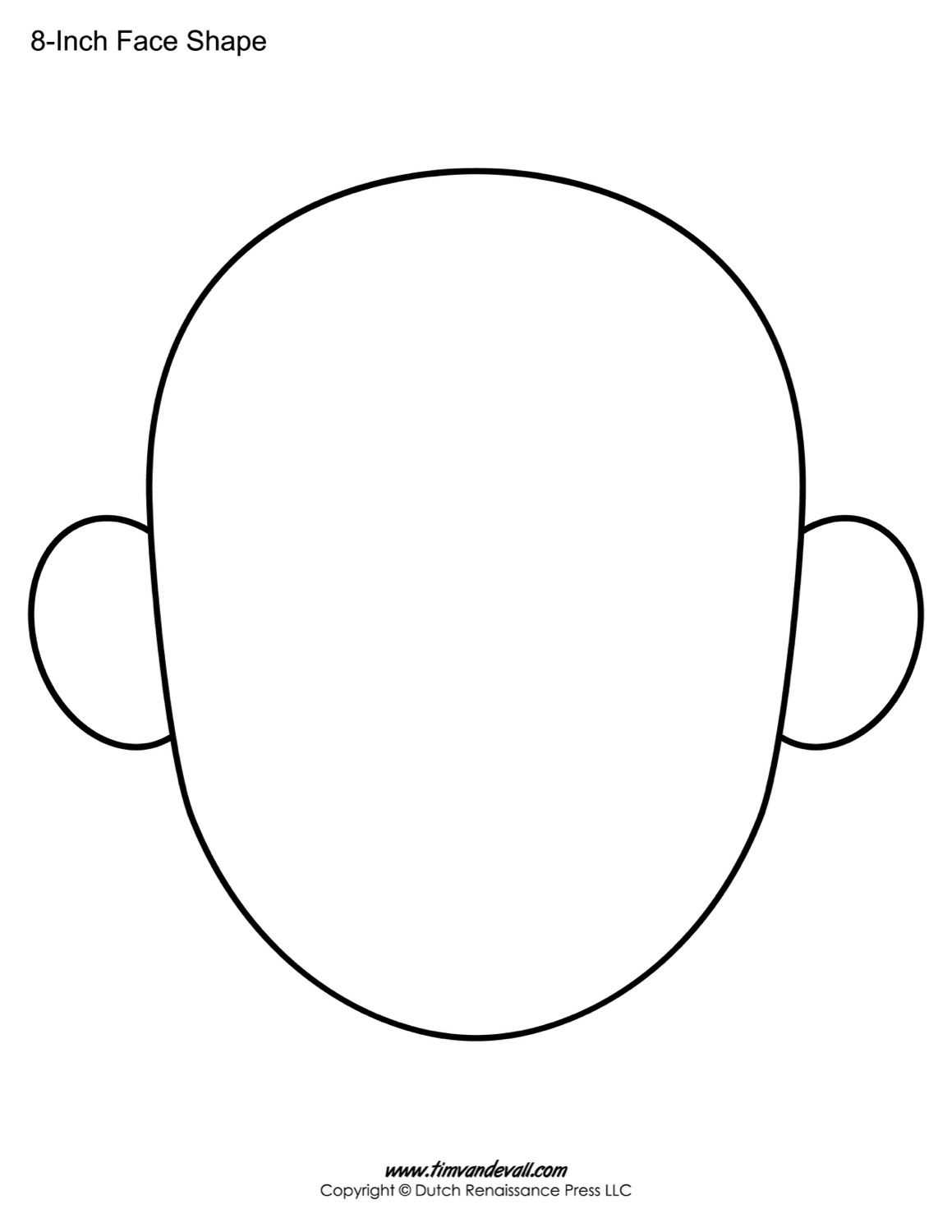 The Following Blank Face Templates Can Be Use For A Variety Intended For Blank Face Template Preschool