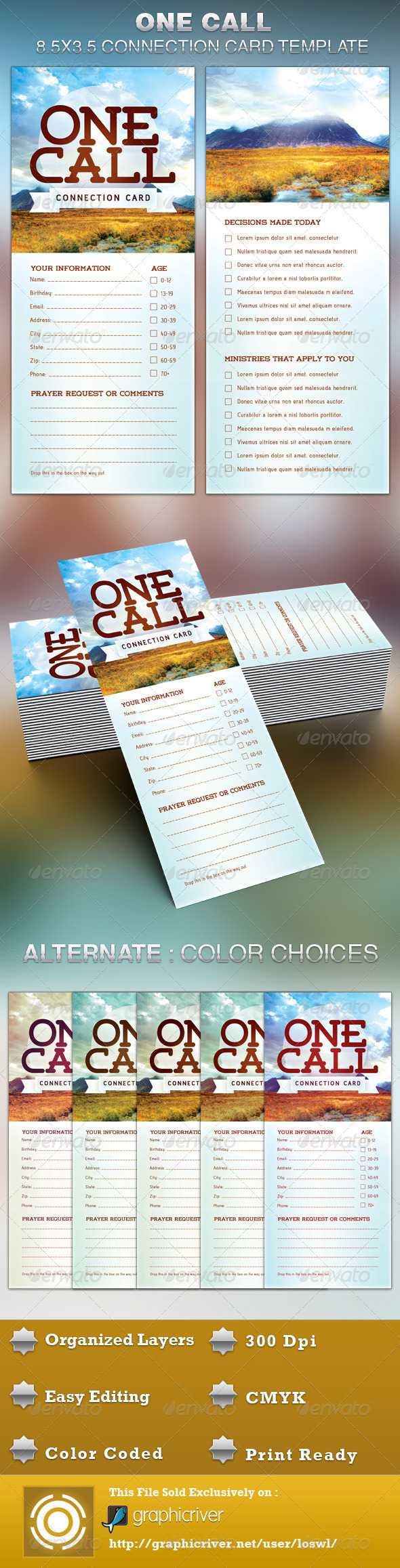 The One Call Church Connection Card Template Is Great For Regarding Decision Card Template