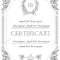 The Template For The Certificate And License In Vintage Classic Style.. For Certificate Of License Template