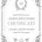 The Template For The Certificate And License In Vintage Classic Style.. For Certificate Of License Template