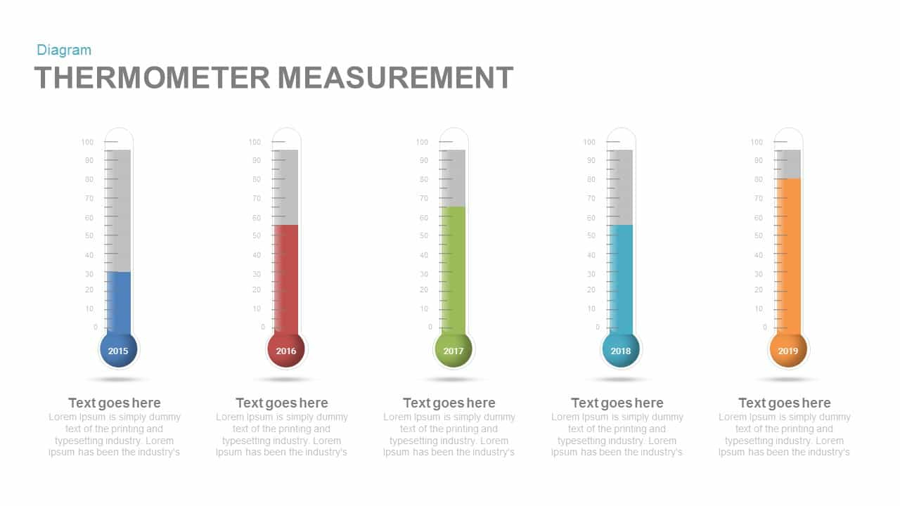 Thermometer Measurement Powerpoint Template And Keynote Slide Inside Powerpoint Thermometer Template
