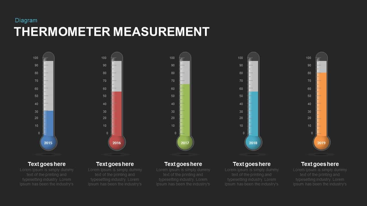 Thermometer Measurement Powerpoint Template And Keynote Slide Throughout Powerpoint Thermometer Template