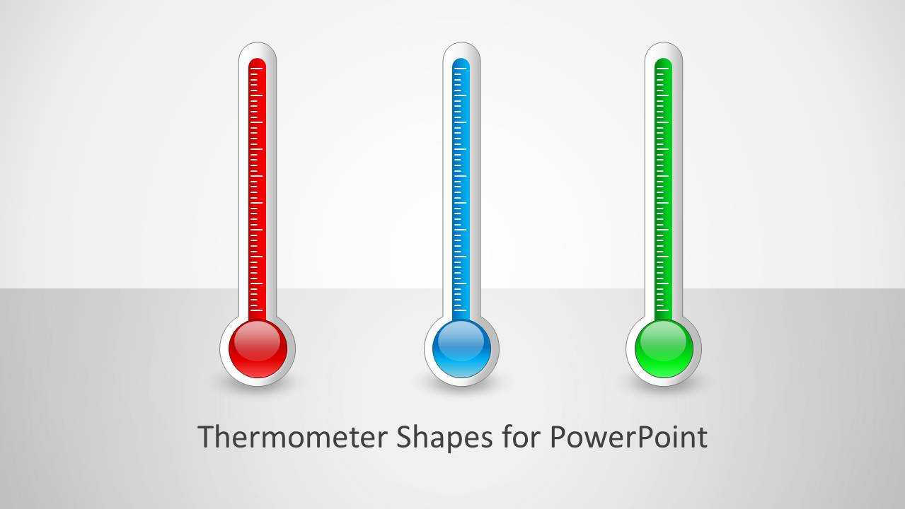 Thermometer Shapes For Powerpoint For Powerpoint Thermometer Template