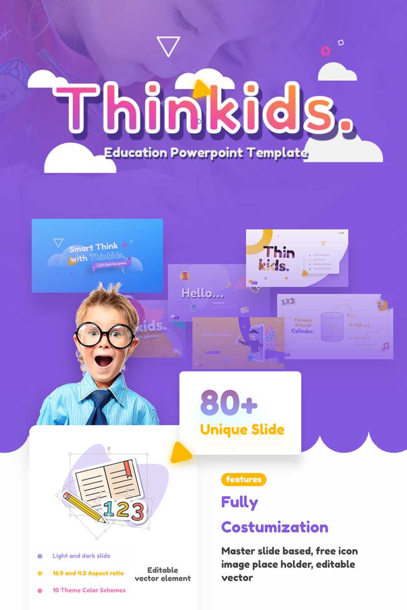 Thinkids - Fun Games & Education Powerpoint Template Within Powerpoint Template Games For Education