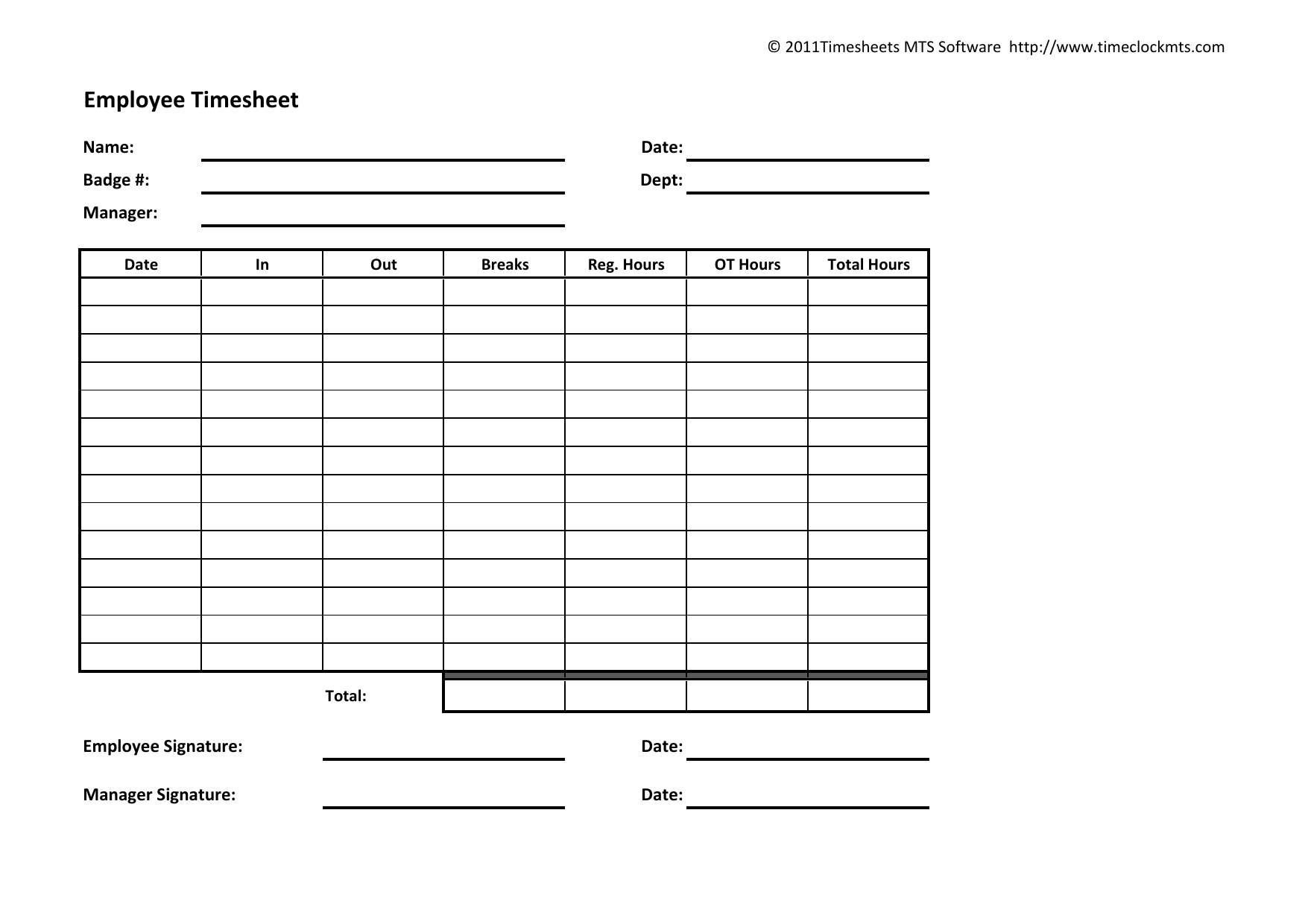 Time Sheet Forms – Corto.foreversammi Within Weekly Time Card Template Free