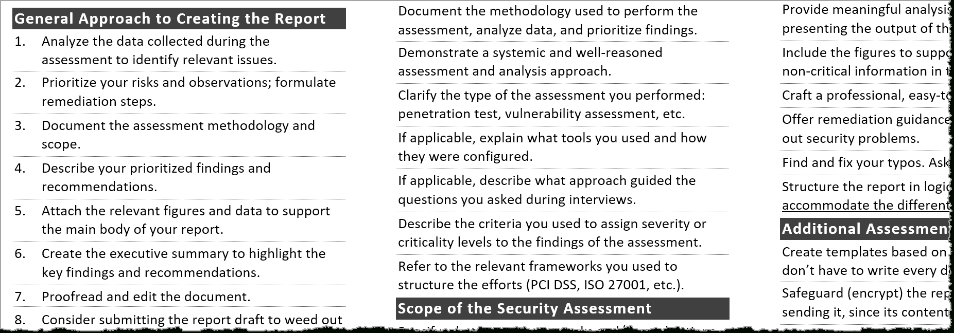 Tips For Creating A Strong Cybersecurity Assessment Report With Pci Dss Gap Analysis Report Template