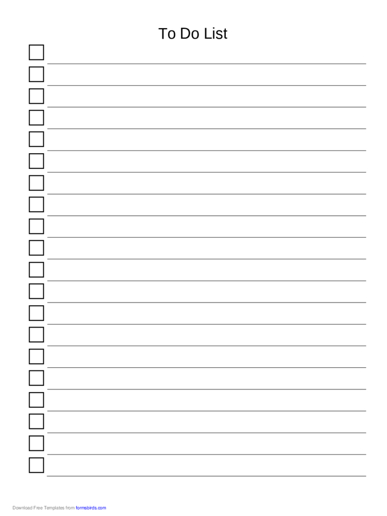 To Do List Template - 36 Free Templates In Pdf, Word, Excel within Blank To Do List Template To Do List Template – 36 Free Templates In Pdf, Word, Excel Within Blank To Do List Template