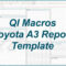 Toyota A3 Report Template In Excel Regarding A3 Report Template