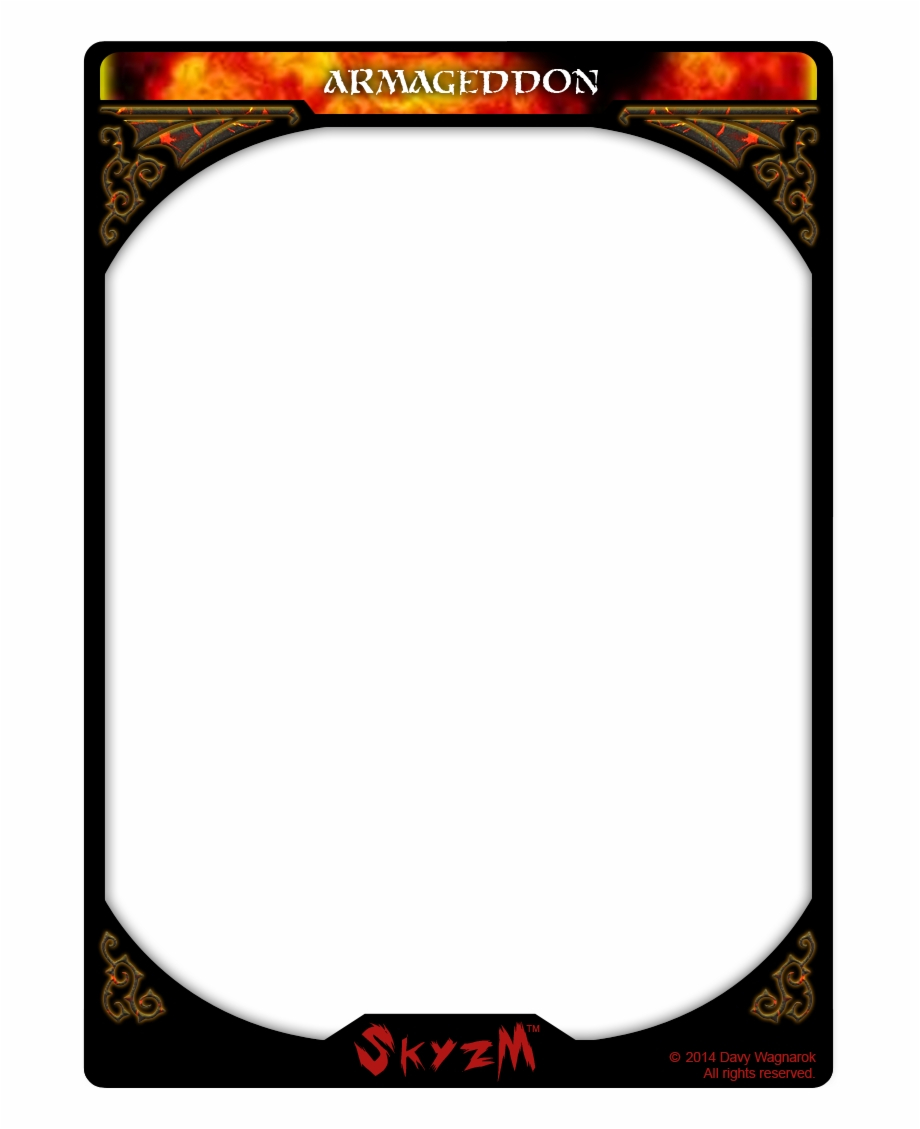 Trading Card Game Template, Transparent Png Download For Pertaining To Free Sports Card Template