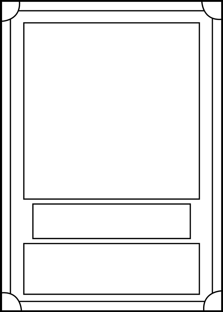 Trading Card Template Frontblackcarrot1129 On Deviantart Pertaining To Template For Game Cards