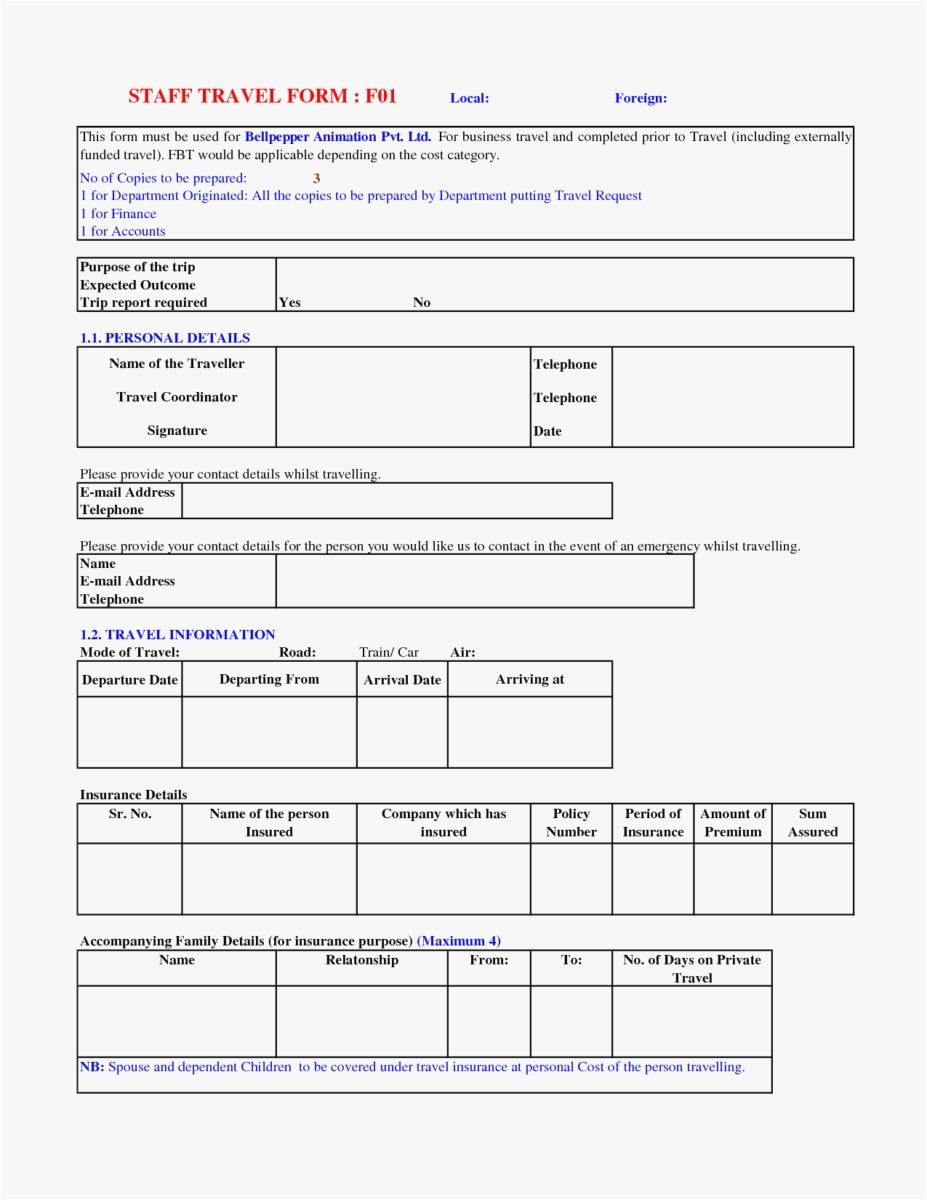 Travel Request Form Template | Glendale Community In Travel Request Form Template Word
