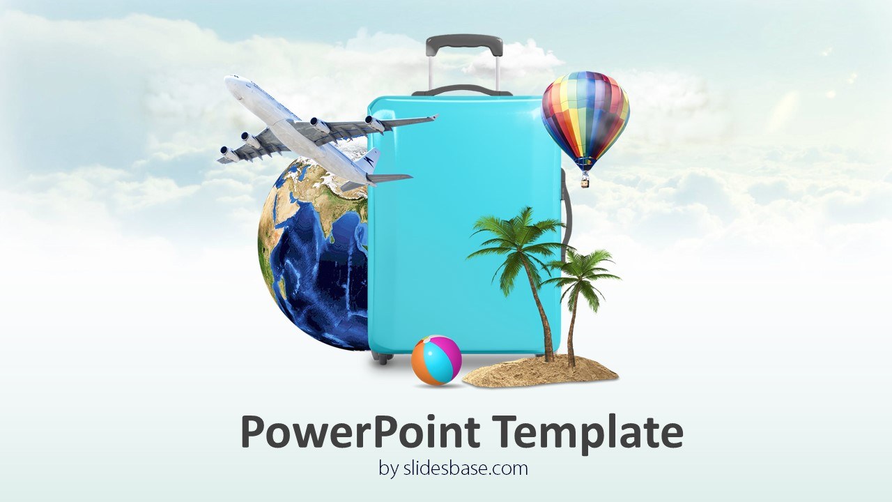 Travel Template Powerpoint Borders Itinerary World Concept Inside Tourism Powerpoint Template