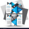 Tri Fold Brochure Design Template Blue Color For E Brochure Design Templates