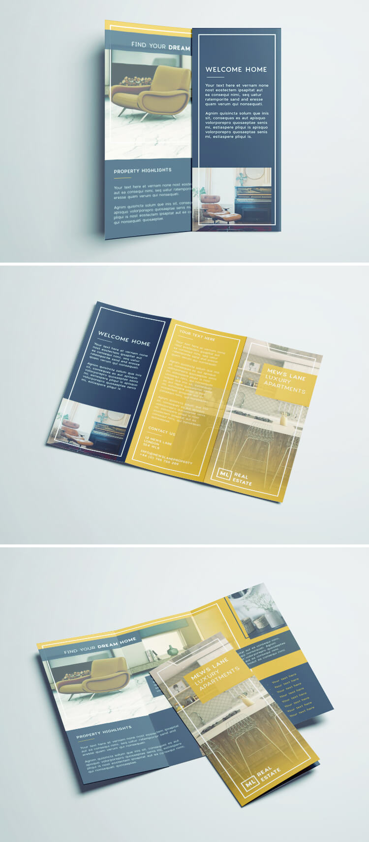Tri Fold Brochure | Free Indesign Template In Z Fold Brochure Template Indesign