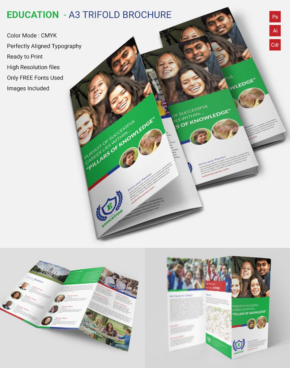 Tri Fold Brochure Template – 43+ Free Word, Pdf, Psd, Eps Regarding Tri Fold School Brochure Template