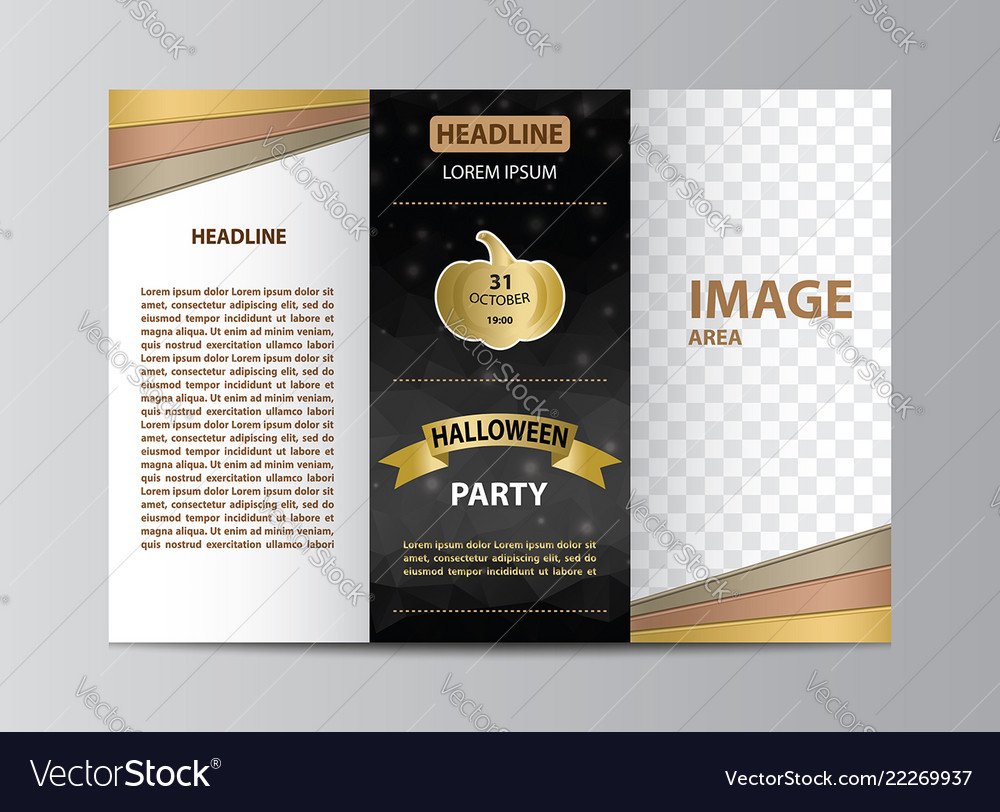 Tri Fold Brochure Template For Halloween Party With Adobe Illustrator Brochure Templates Free Download