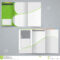 Tri Fold Business Brochure Template, Vector Green Stock Inside Illustrator Brochure Templates Free Download